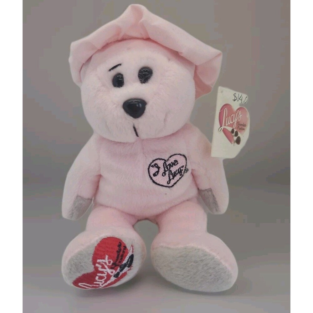 Pink Teddy  I Love Lucy Bear Lucy's Chocolate Factory Episode 39 Limited Edition
